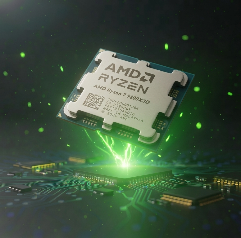 Procesador AMD Ryzen 7 9800X3D 8 Núcleos AM5 - Zen 5 3D V-Cache hasta 5.2GHz