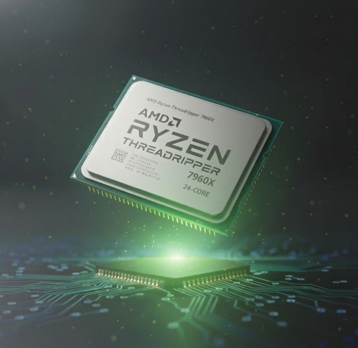 Procesador AMD Ryzen Threadripper 7960X 24 Núcleos sTR5 - hasta 5.3GHz