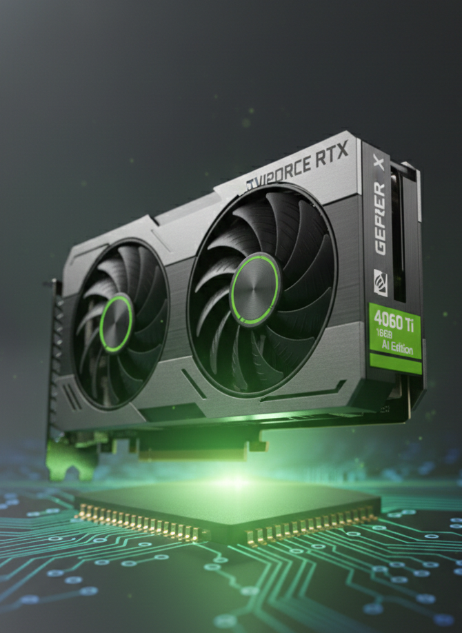 GPU NVIDIA RTX 4060 Ti 16GB - Edición IA